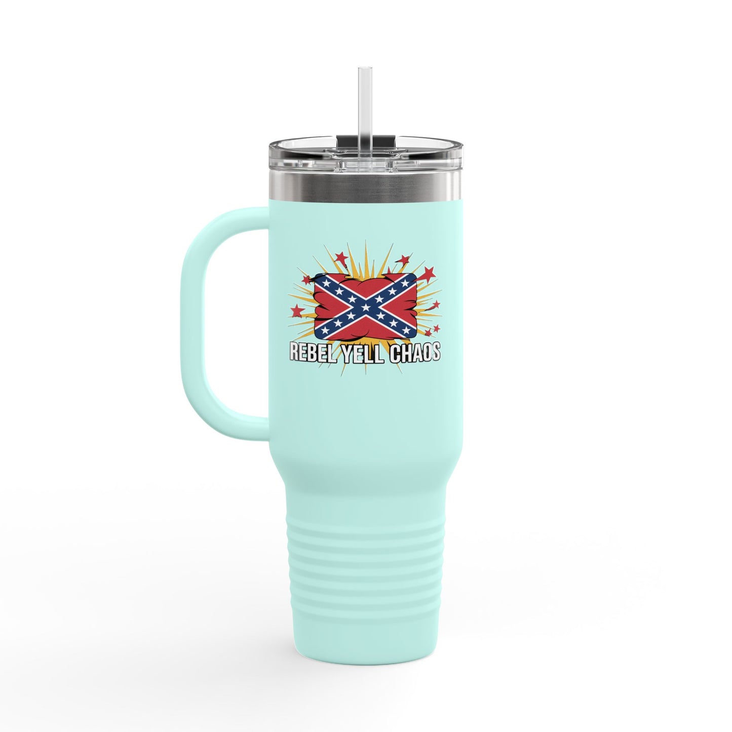 40oz Insulated Travel Mug — Floral Compass Design, Spill‑Proof Tumbler for Road Trips & Outdoor Adventures