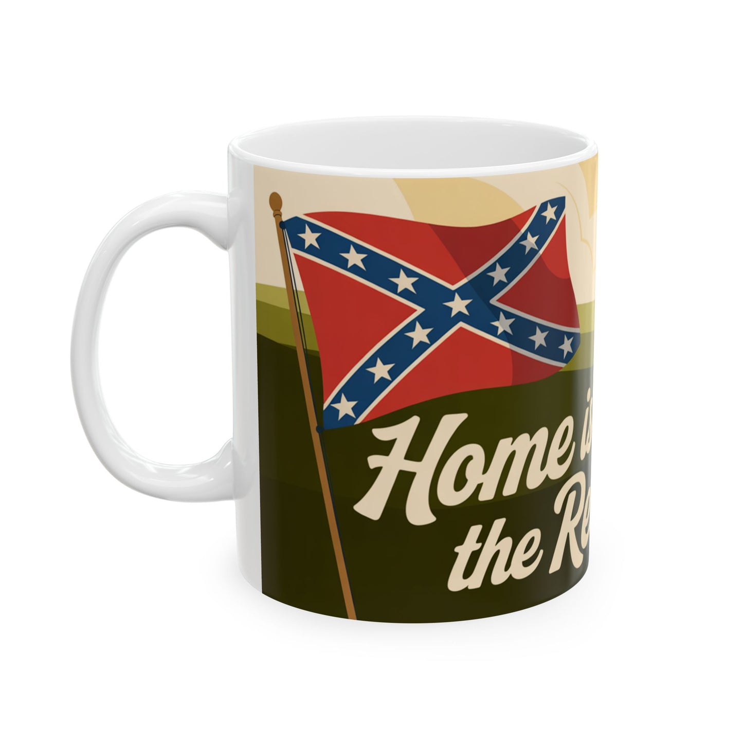 Rebel Heart Ceramic Mug – “Home Is Where The Rebel Heart Is” 11oz/15oz