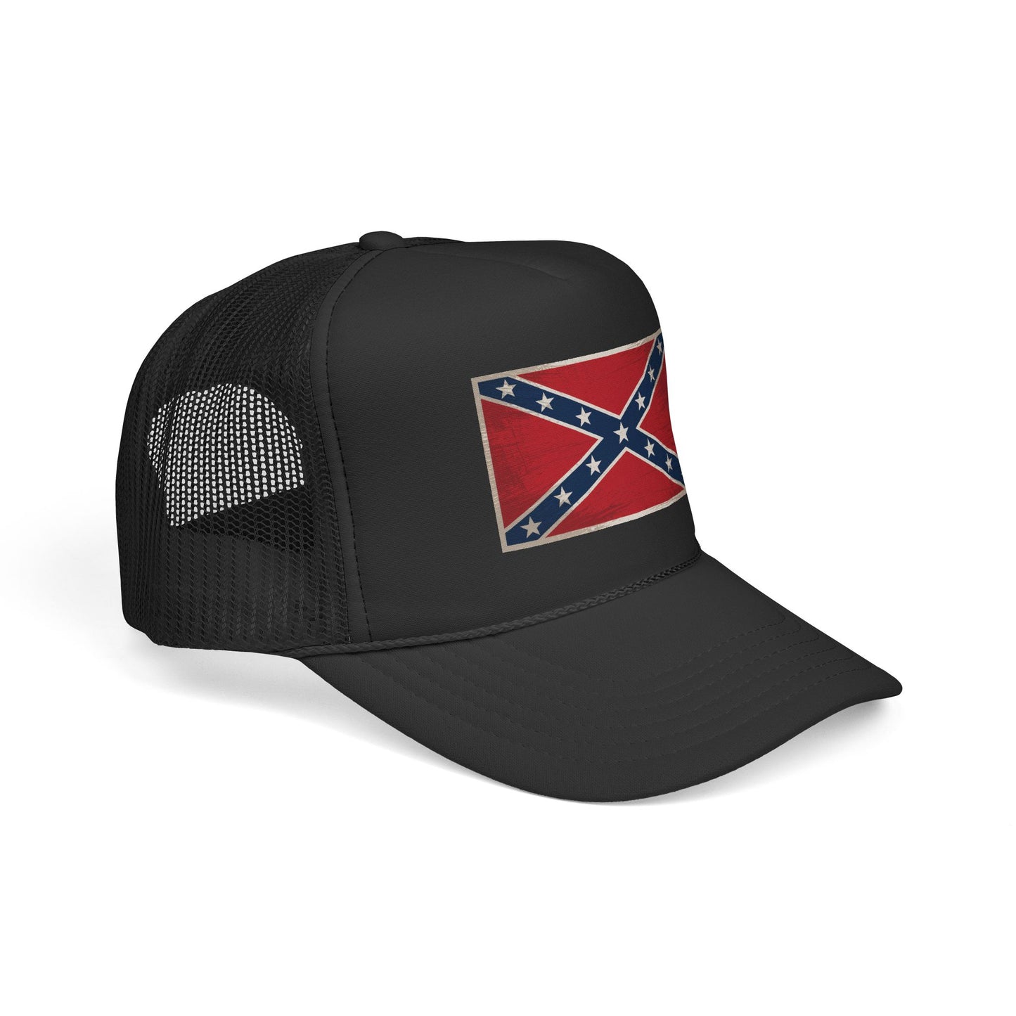 Trucker Hat - Distressed Confederate Flag Hat