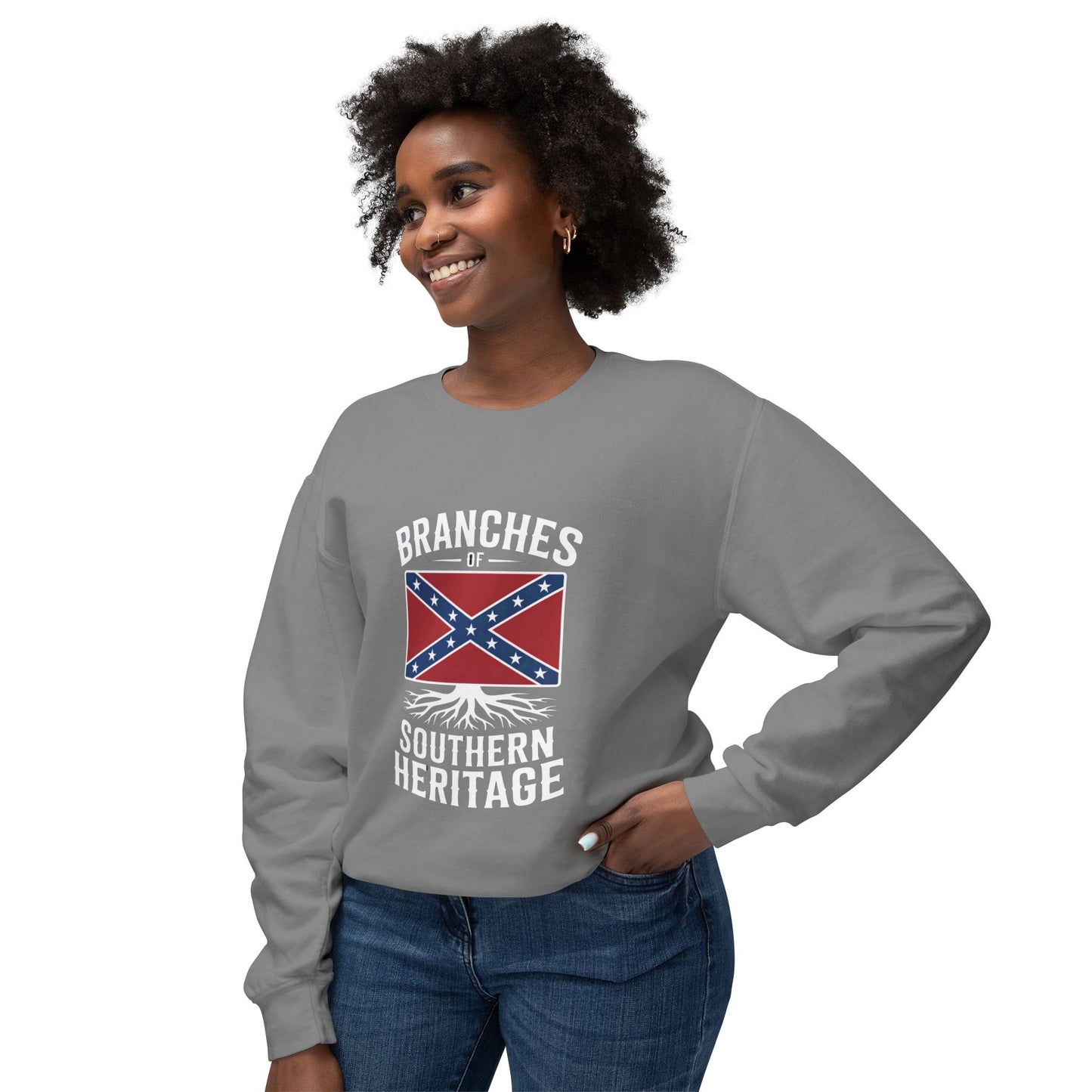 Crewneck Sweatshirt — "Branches of Southern Heritage" Graphic