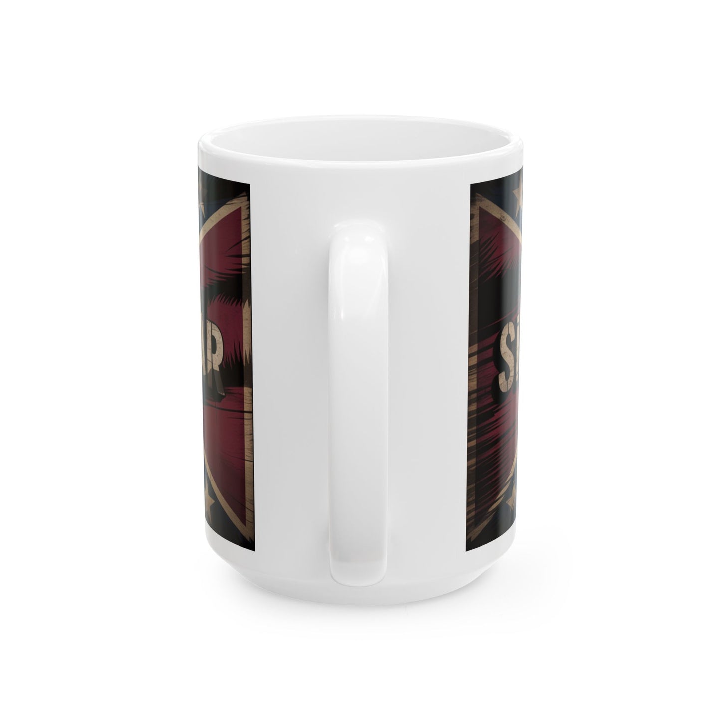 Confederate Flag 'Rebel' Ceramic Mug (11oz/15oz)
