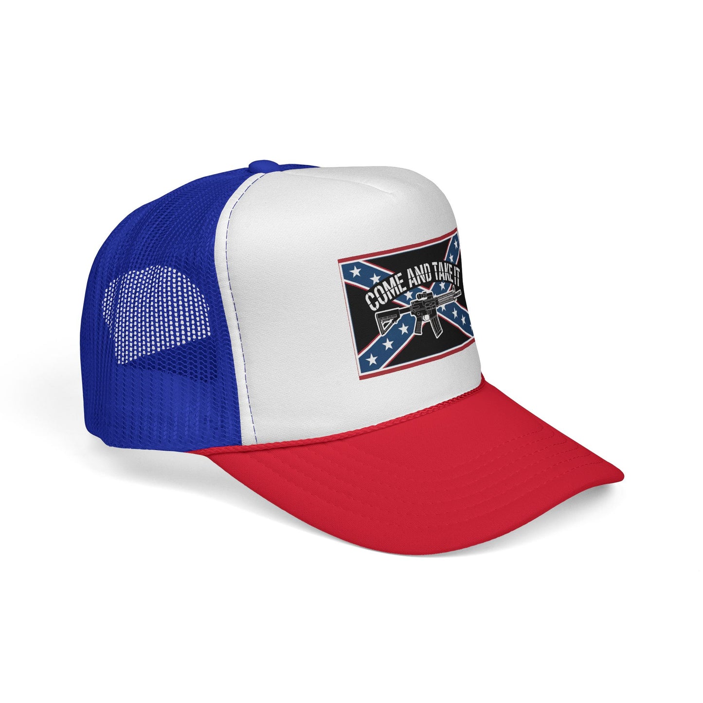 Trucker Cap — "Come And Take It" Confederate Flag Rifle Patch