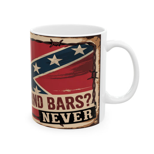 Ceramic Mug — Vintage Confederate Flag 'Heritage Not Hate' Design (11oz, 15oz)