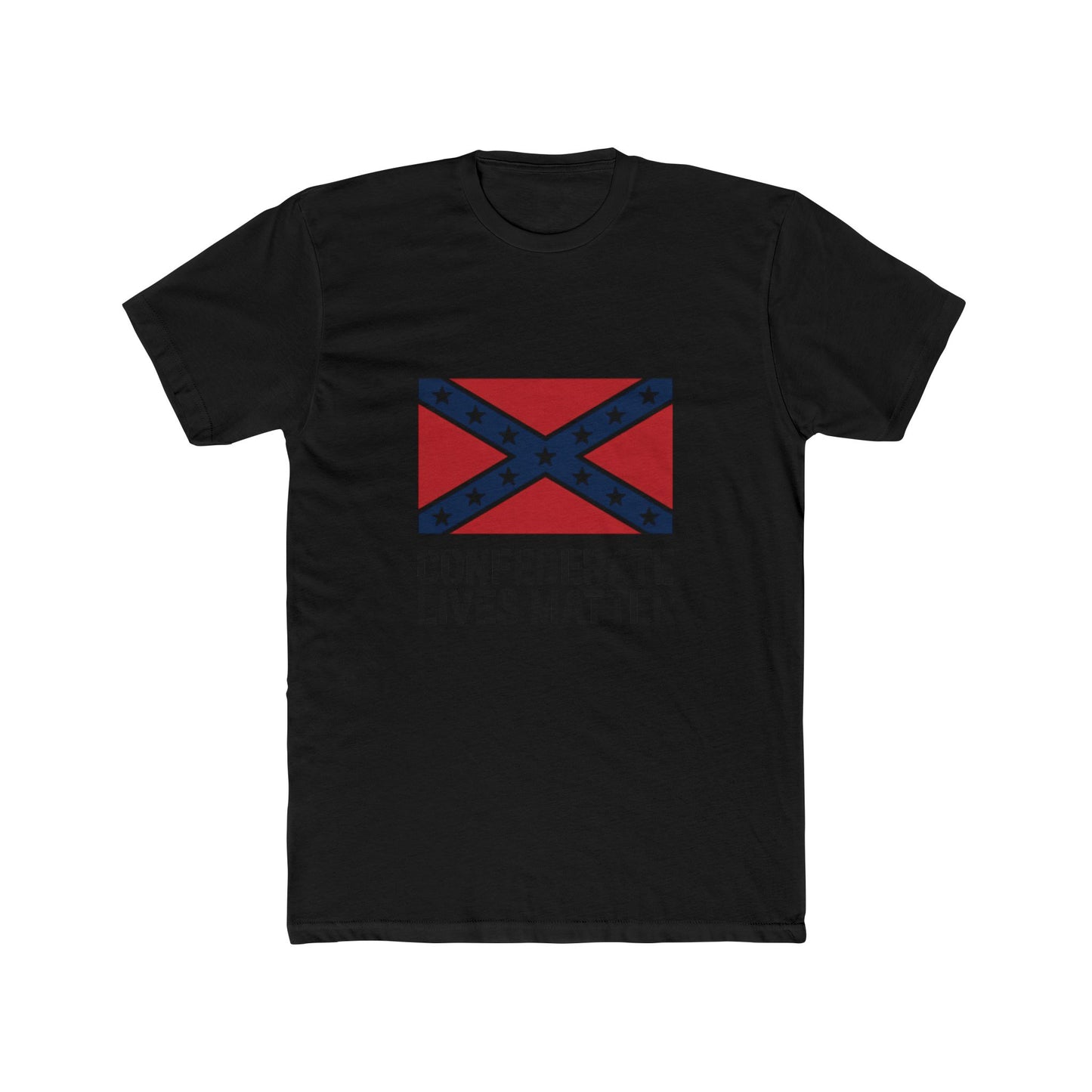 Bold Confederate Lives Matter T-Shirt - Rebel Flag Icon with Stencil Text - Perfect for Proud Southerners & History Buffs