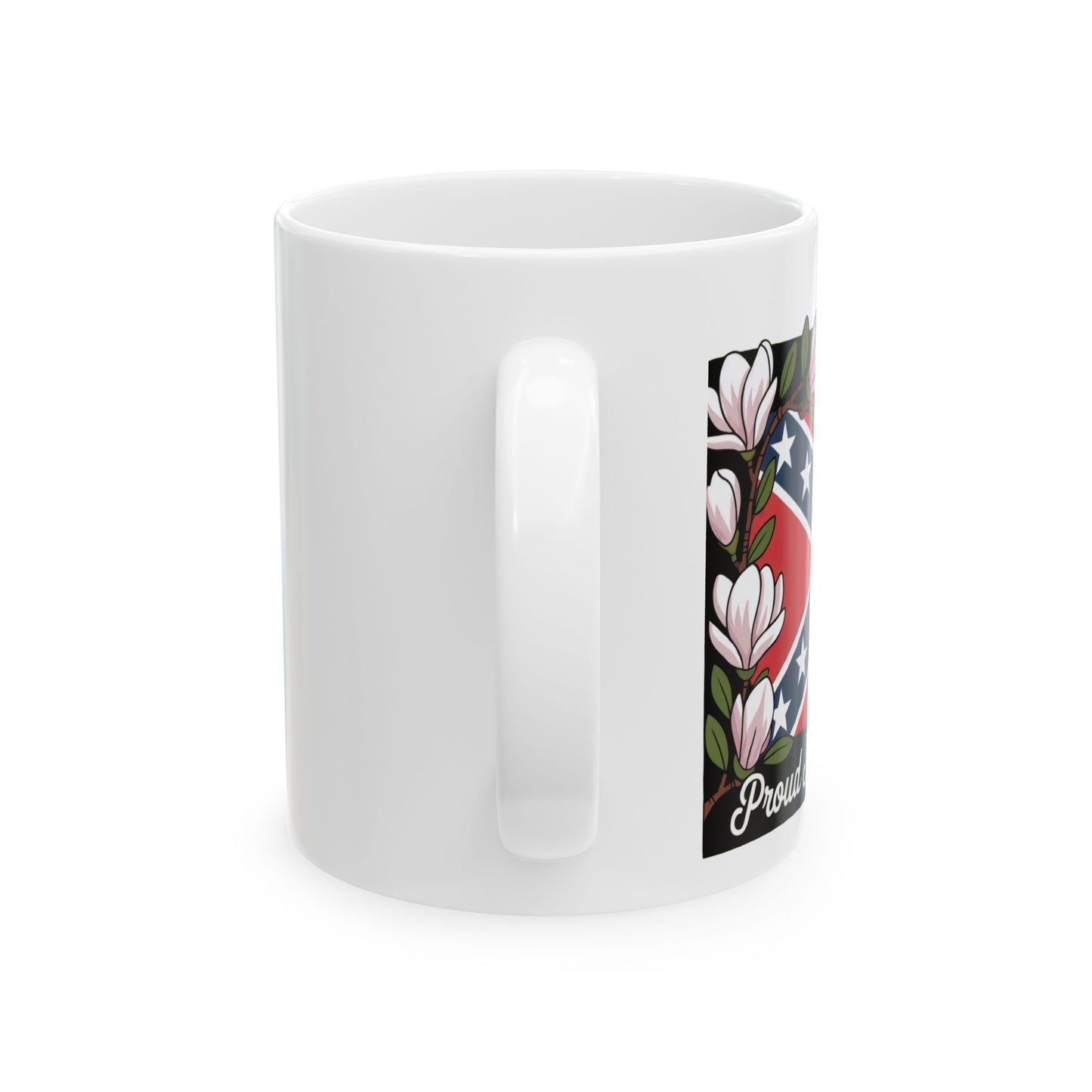 Ceramic Mug — Southern Heritage Floral Flag Design (11oz, 15oz)