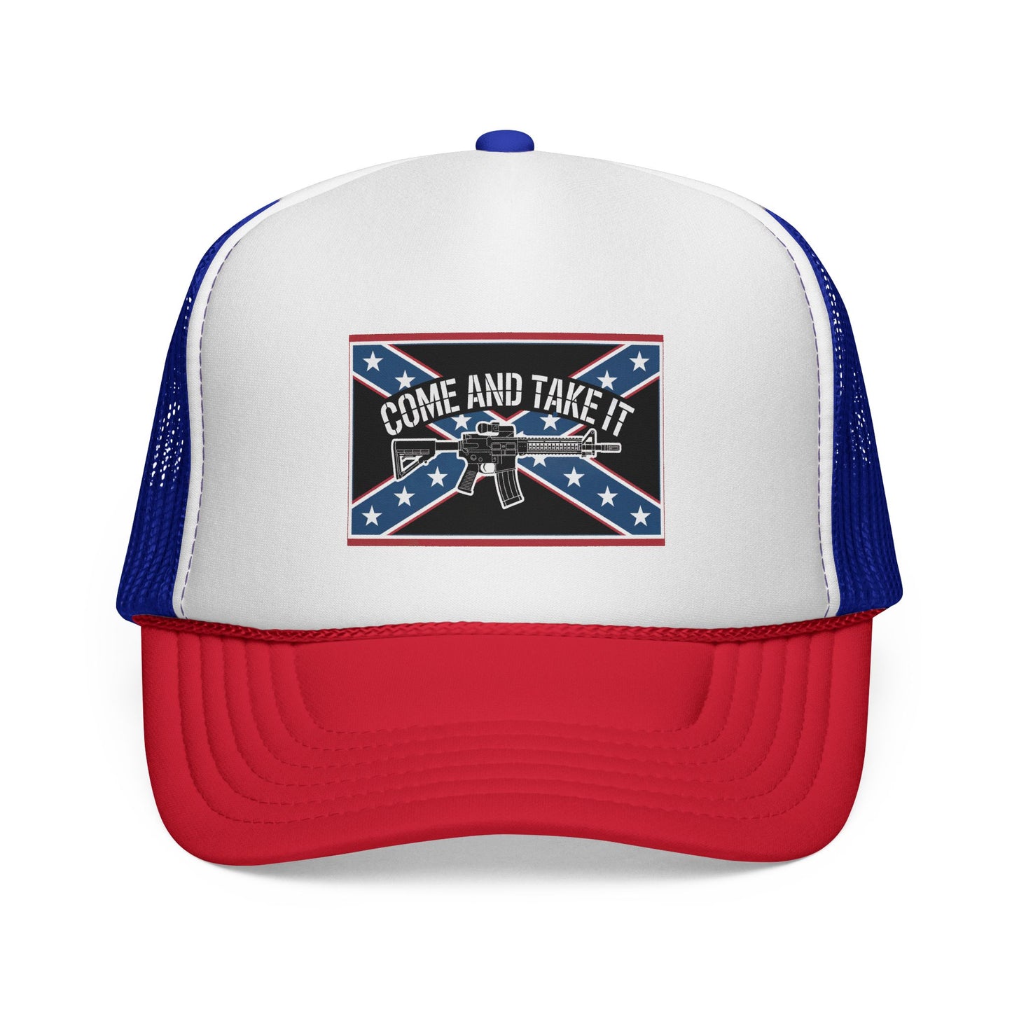 Trucker Cap — "Come And Take It" Confederate Flag Rifle Patch