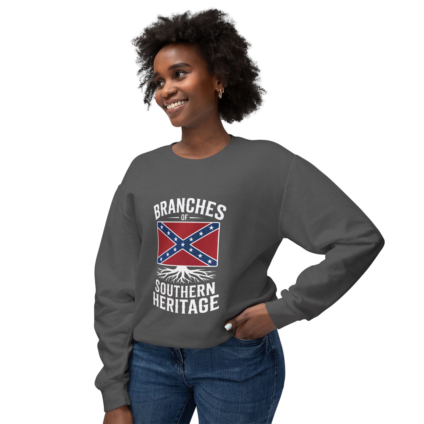 Crewneck Sweatshirt — "Branches of Southern Heritage" Graphic