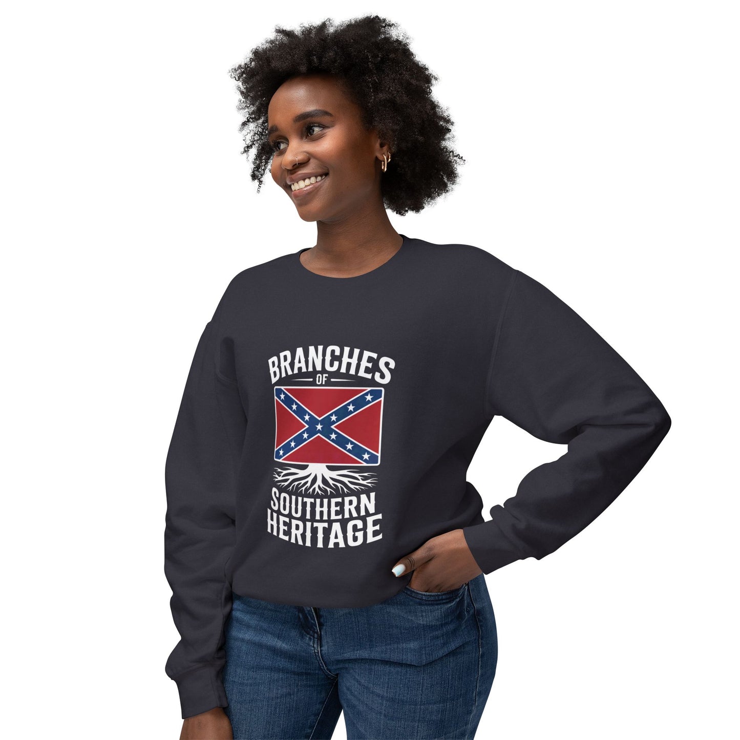 Crewneck Sweatshirt — "Branches of Southern Heritage" Graphic