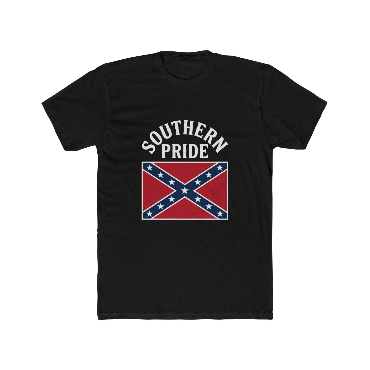 Black Southern pride t-shirt featuring a Confederate flag graphic design